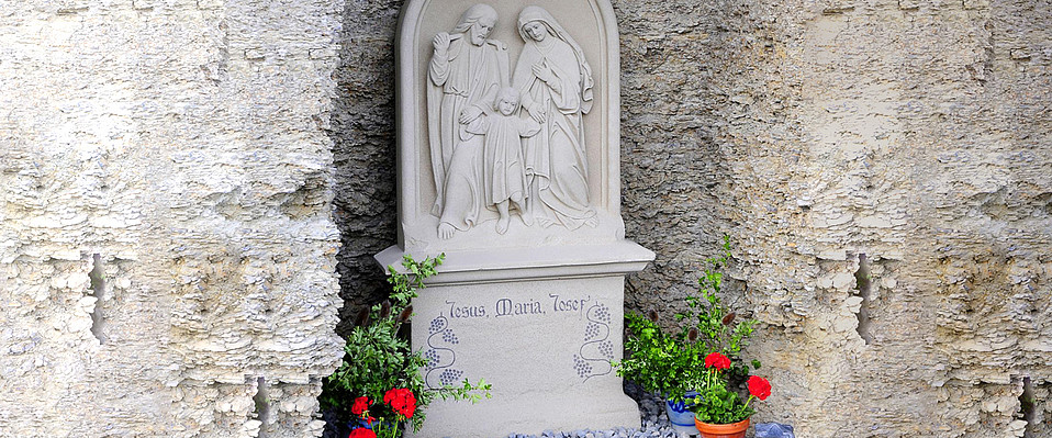 Bildstock der „Heiligen Familie“ in Markelsheim